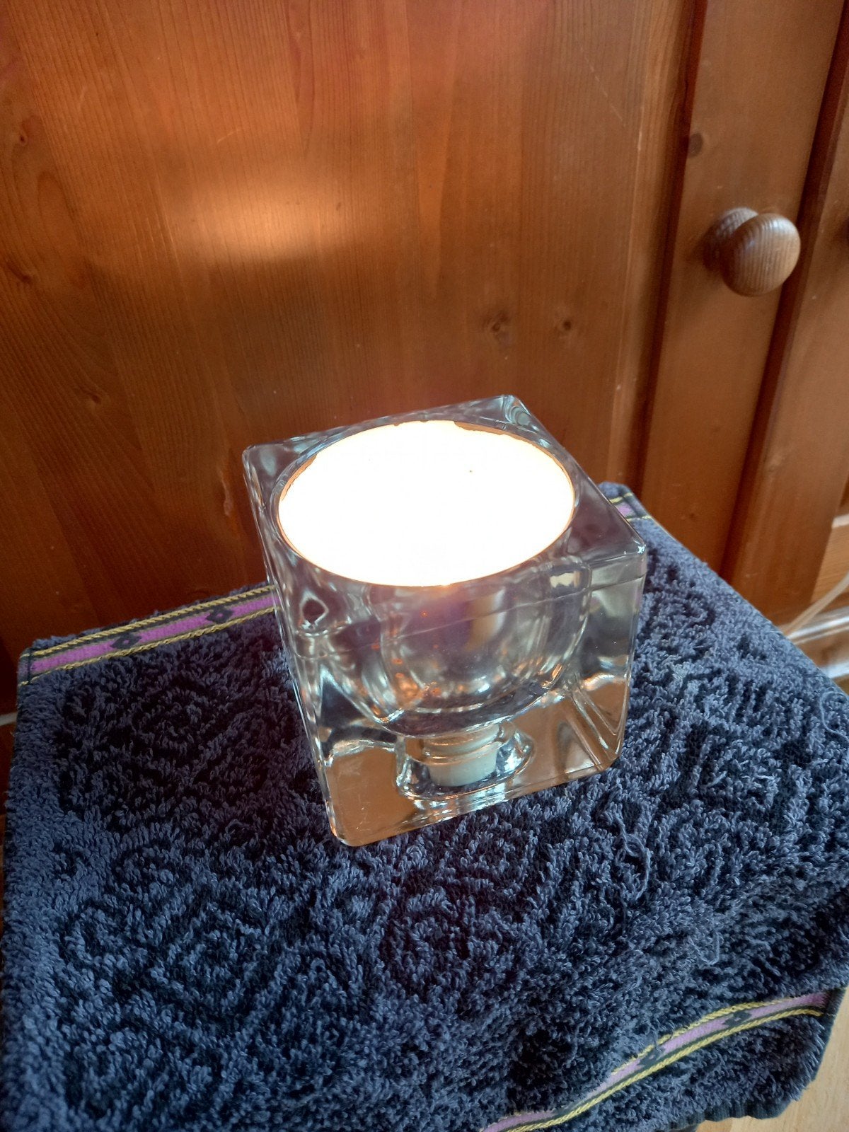 Vintage Peill & Putzler Ice Cube Blanc lamp,binnenzijde wit., Gebruikt, Overige merken, Vintage, Meerkleurig