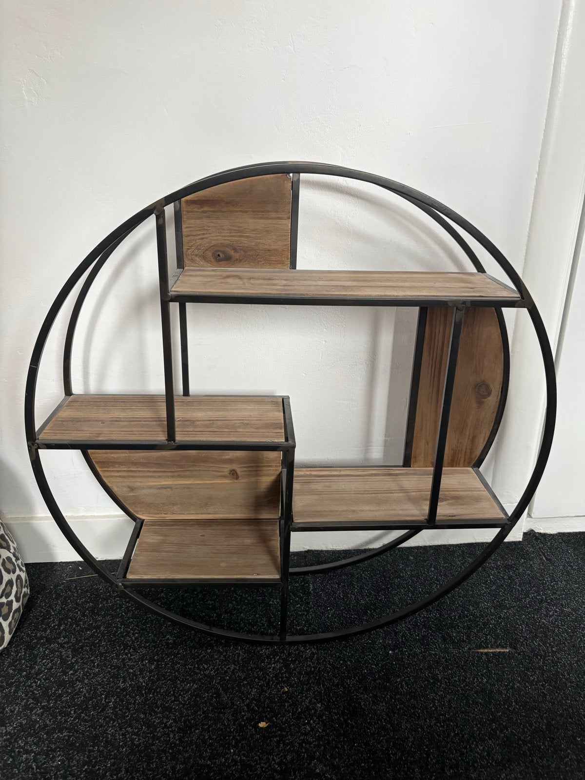 Rond wandrek met houten planken, 70 cm diameter, Ophalen, Gebruikt