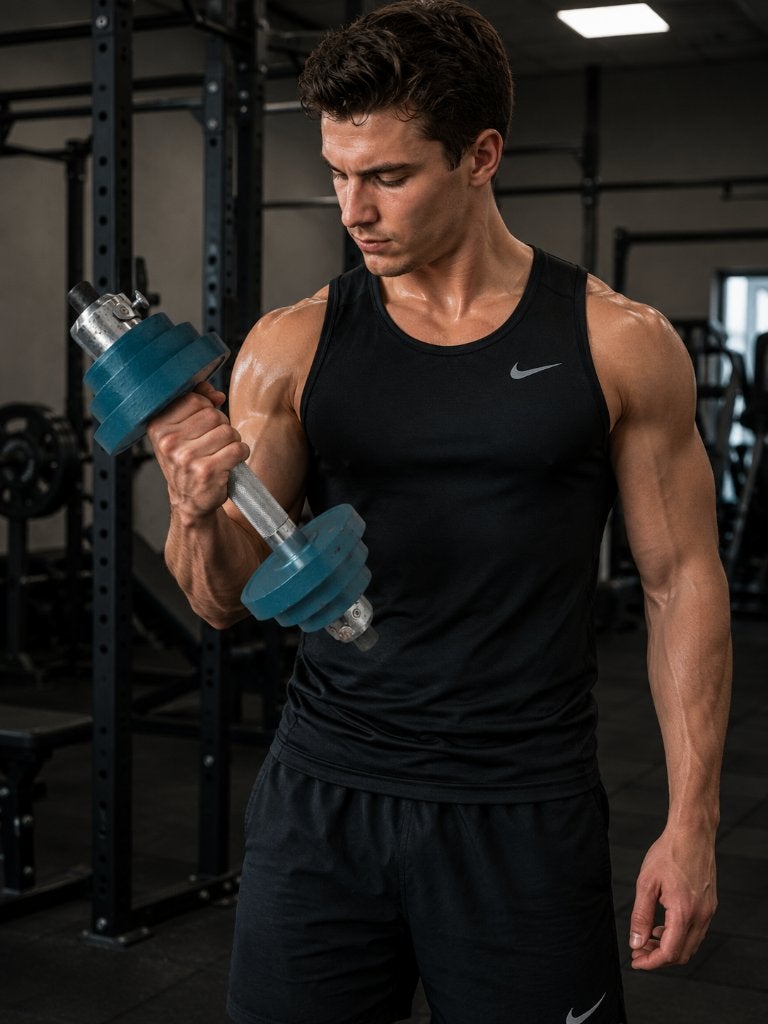 DUMBELL  VOOR KRACHT PATSER  -7,5 kilo + 2 exta schijven, Ophalen, Gebruikt, Armen, Dumbbell