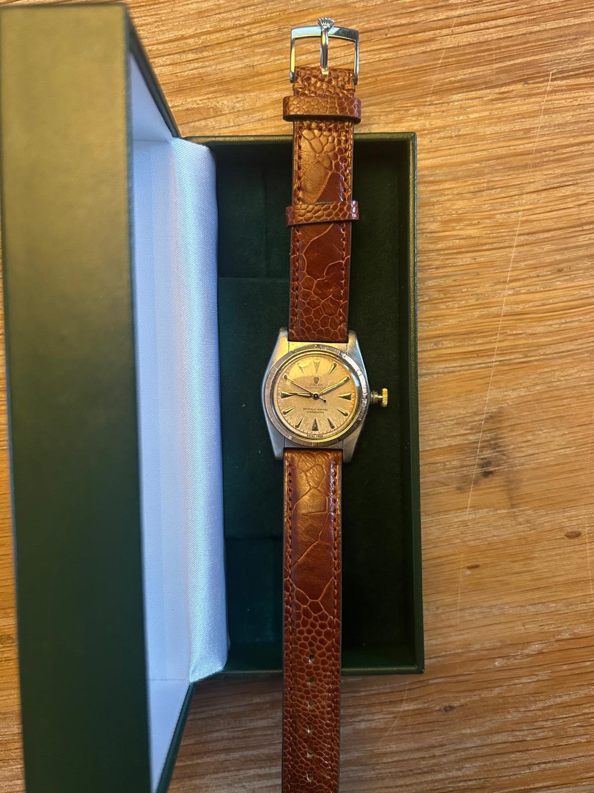 Rolex – Rare 5011 Bubbleback Fully Serviced – Unisex – 1948, Sieraden, Tassen en Uiterlijk, Horloges | Dames, Ophalen, Polshorloge