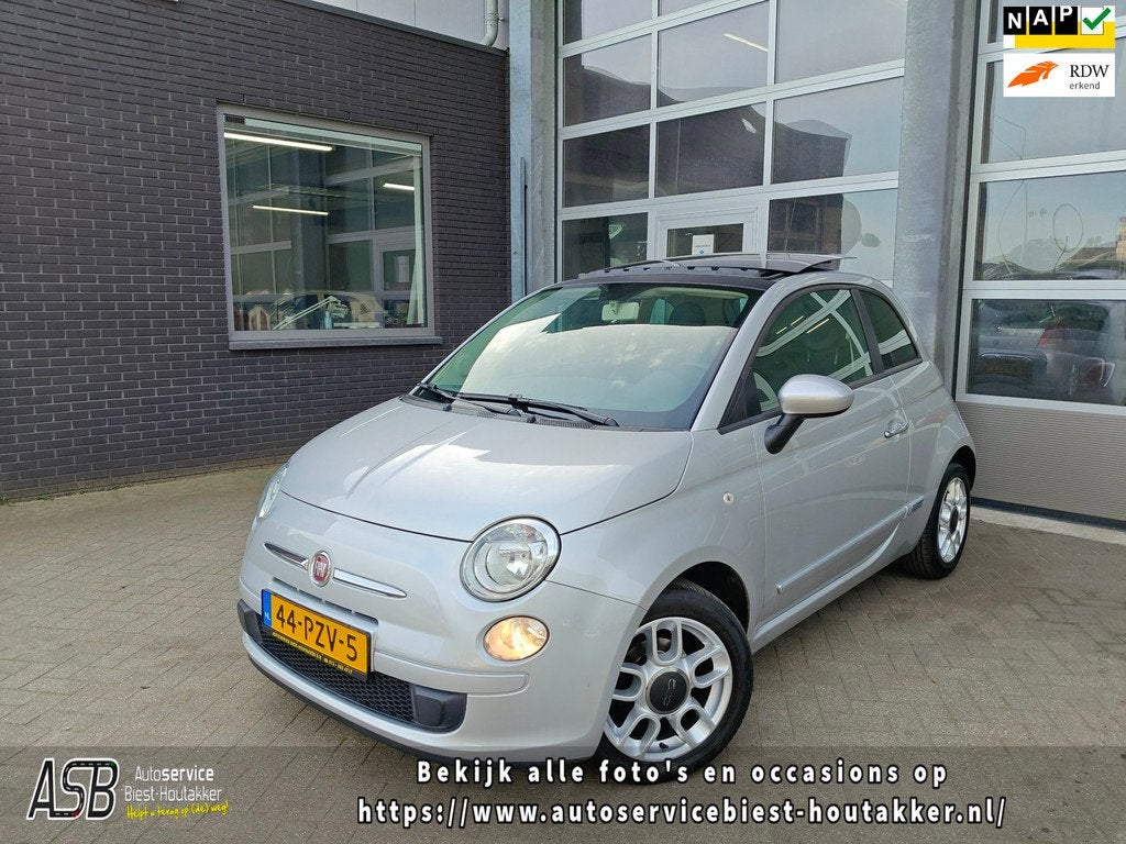 Fiat 500 1.2 NL | Dakraam | Airco | Onderhoud bekend | 15" L, Euro 5, Gebruikt, 1242 cc, 4 cilinders