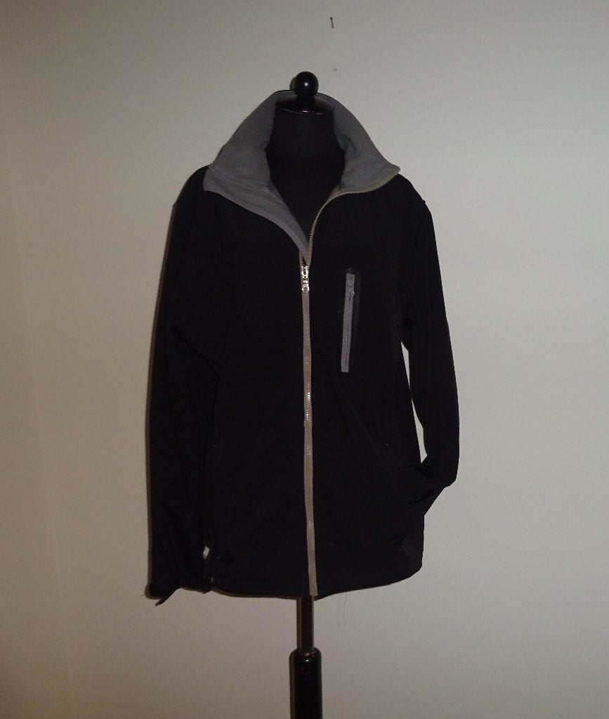NIEUW Maat XXXL. 2-laagse heren soft shell jas met verstelba, Kleding | Heren, Grote Maten, Verzenden, Zwart, Nieuw, Jas of Mantel