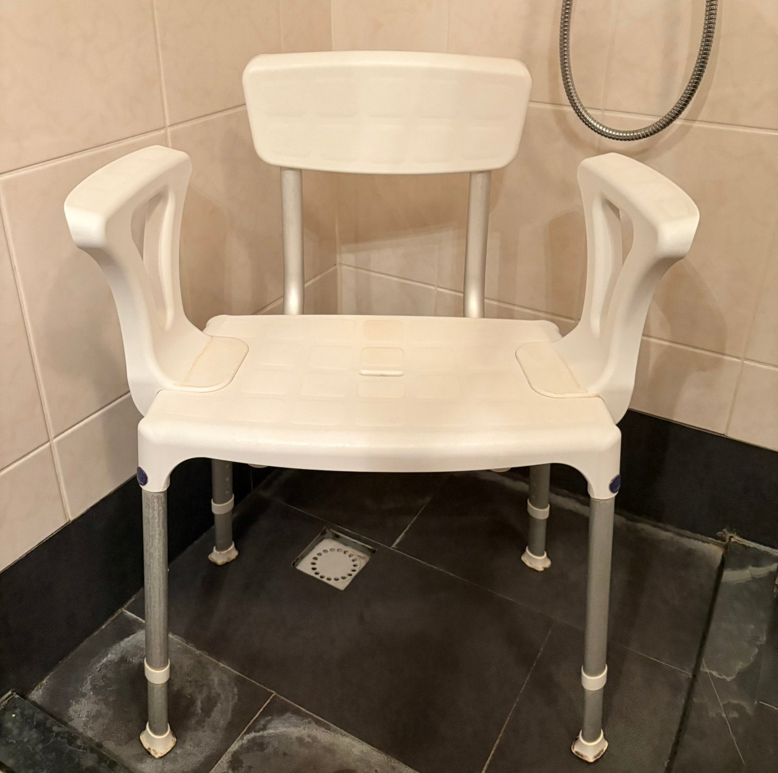 Douche stoel wit, Ophalen, Zo goed als nieuw