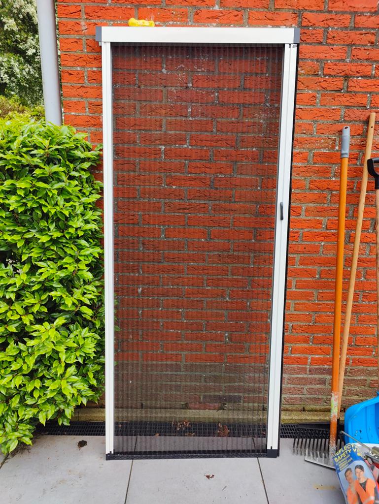 Luxaflex Plissé hordeur, Ophalen, Schuifdeur, 80 tot 100 cm, Hordeur