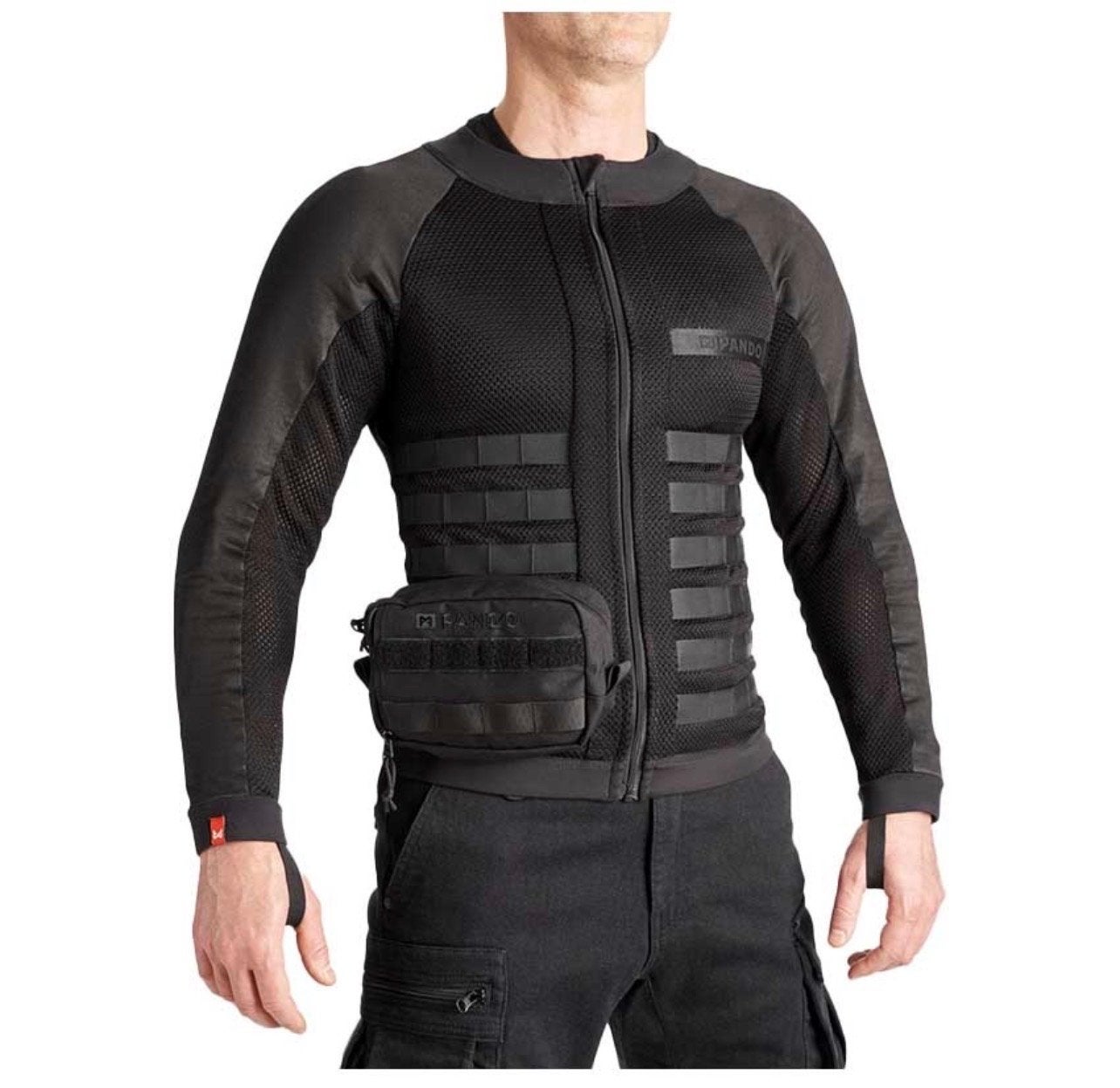 Pando Commando UH motorjas AAA met Quatroflex protector, Ophalen, Tweedehands, Heren, Jas | textiel