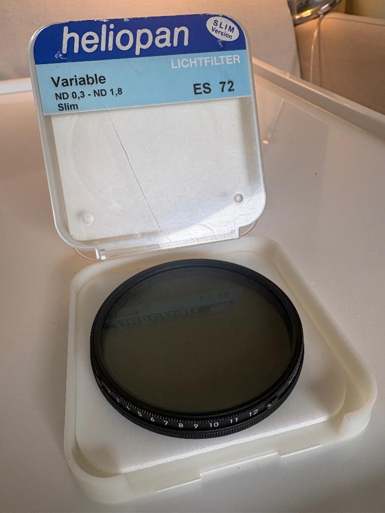 Heliopan variabel ND filter 72mm, Overige merken, Gebruikt, Overige typen, Ophalen of Verzenden