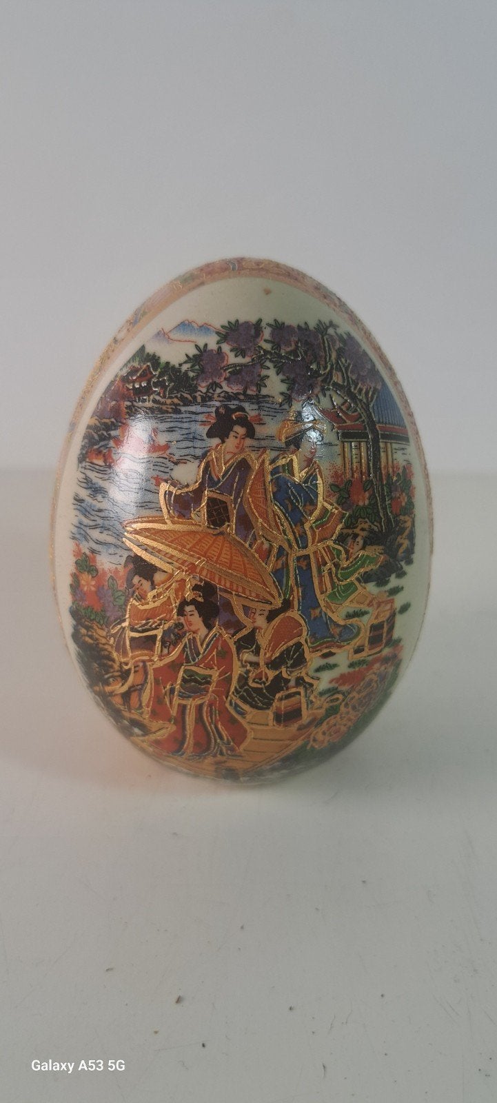 Satsuma Stijl Porseleinen Ei - Decoratief Kunstobject, Ophalen of Verzenden