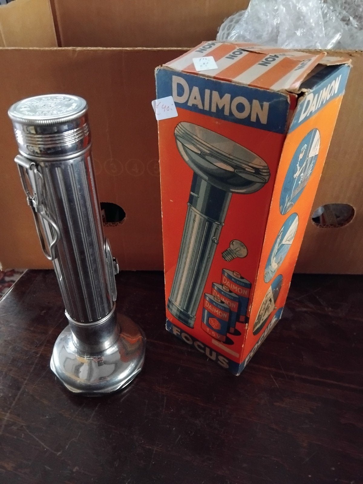 Daimon oude zaklamp., Antiek en Kunst, Ophalen of Verzenden