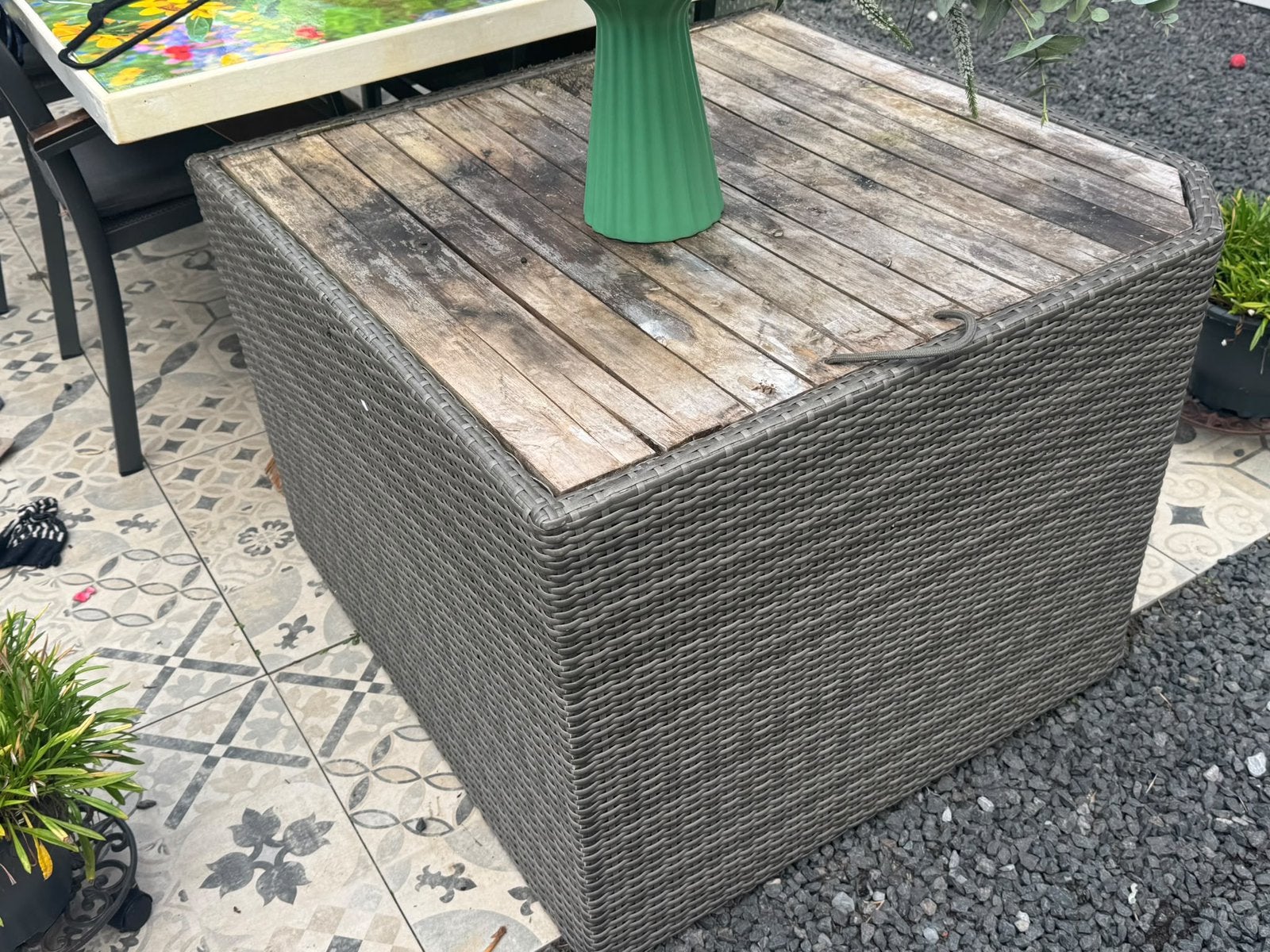 Opbergbak voor in de tuin gratis, Tuin en Terras, Ophalen, Gebruikt, Kunststof