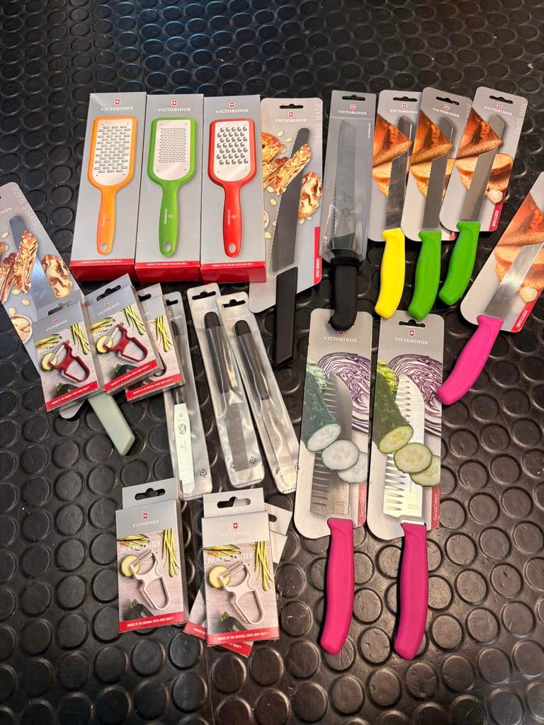 Grote prtij Victorinox keukenmes vleesmes zwitsers zakmes, Ophalen of Verzenden, Nieuw, Rvs of Chroom