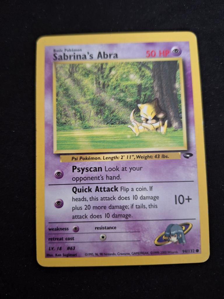 Sabrina's abra - gym challenge - vintage pokemon, Ophalen of Verzenden, Gebruikt