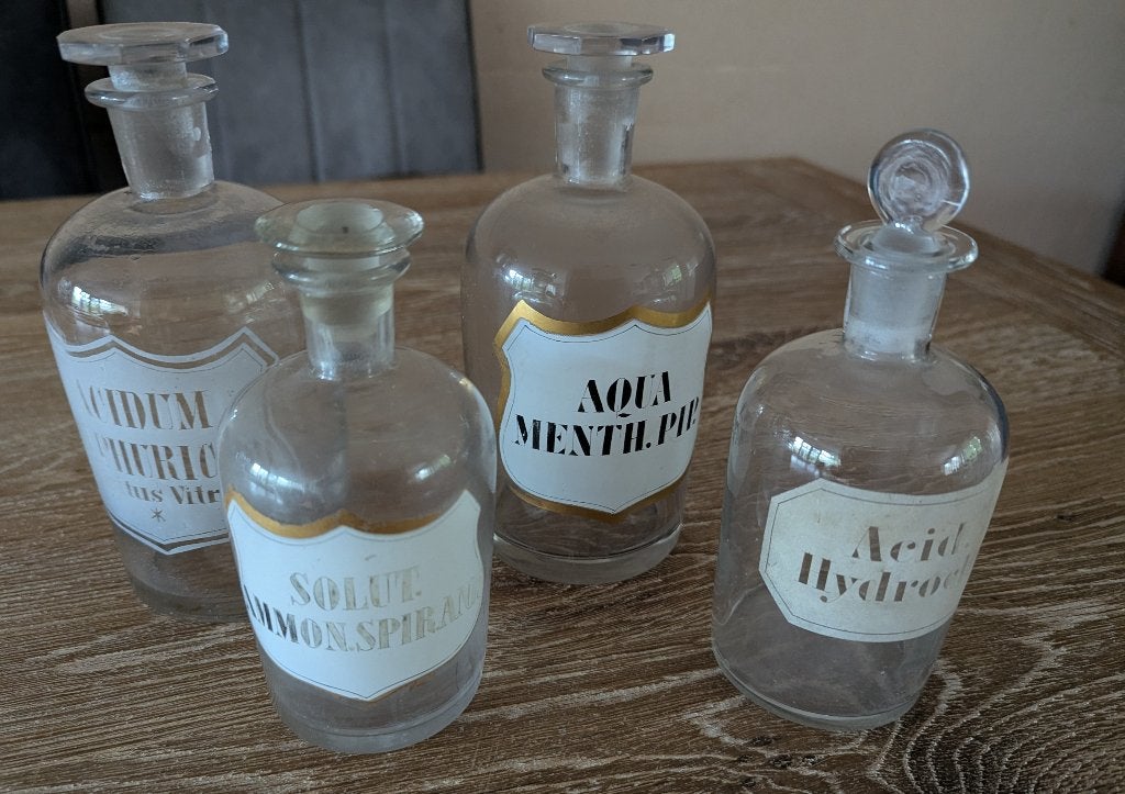 apothekers flesjes, Ophalen
