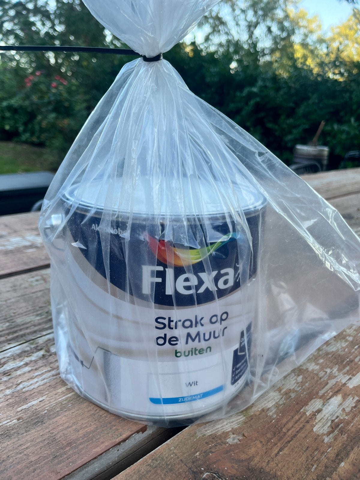 Flexa Strak op de Muur Buiten - Wit Zijdemat (2.5L), Ophalen, Wit, Nieuw, Verf