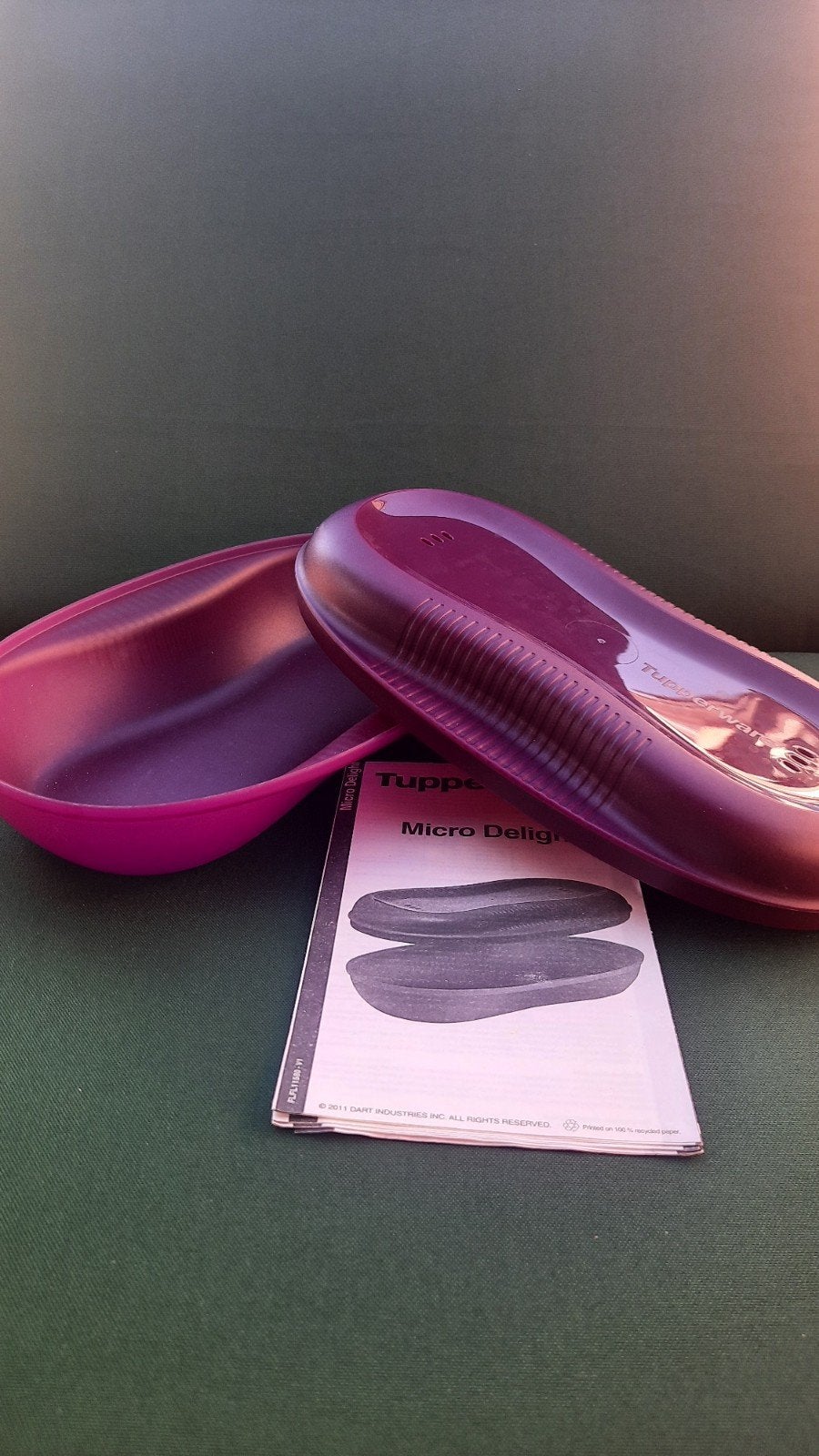 Tupperware Micro Delight - voor oa omelet uit de magnetron, Paars, Overige typen, Ophalen of Verzenden, Zo goed als nieuw