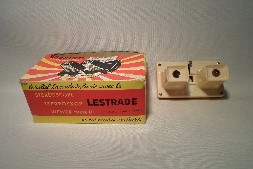 Stereoscope Lestrade Simplex + Veel Kaarten, Ophalen of Verzenden