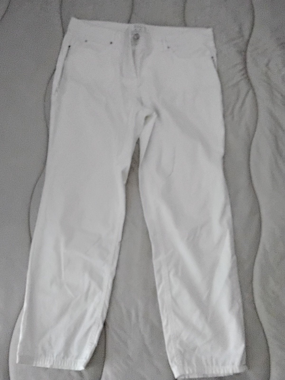 Witte Canda Premium Deluxe Driekwart Broek met Strass, Maat 38/40 (M), Canda Premium Deluxe, Wit, Ophalen of Verzenden