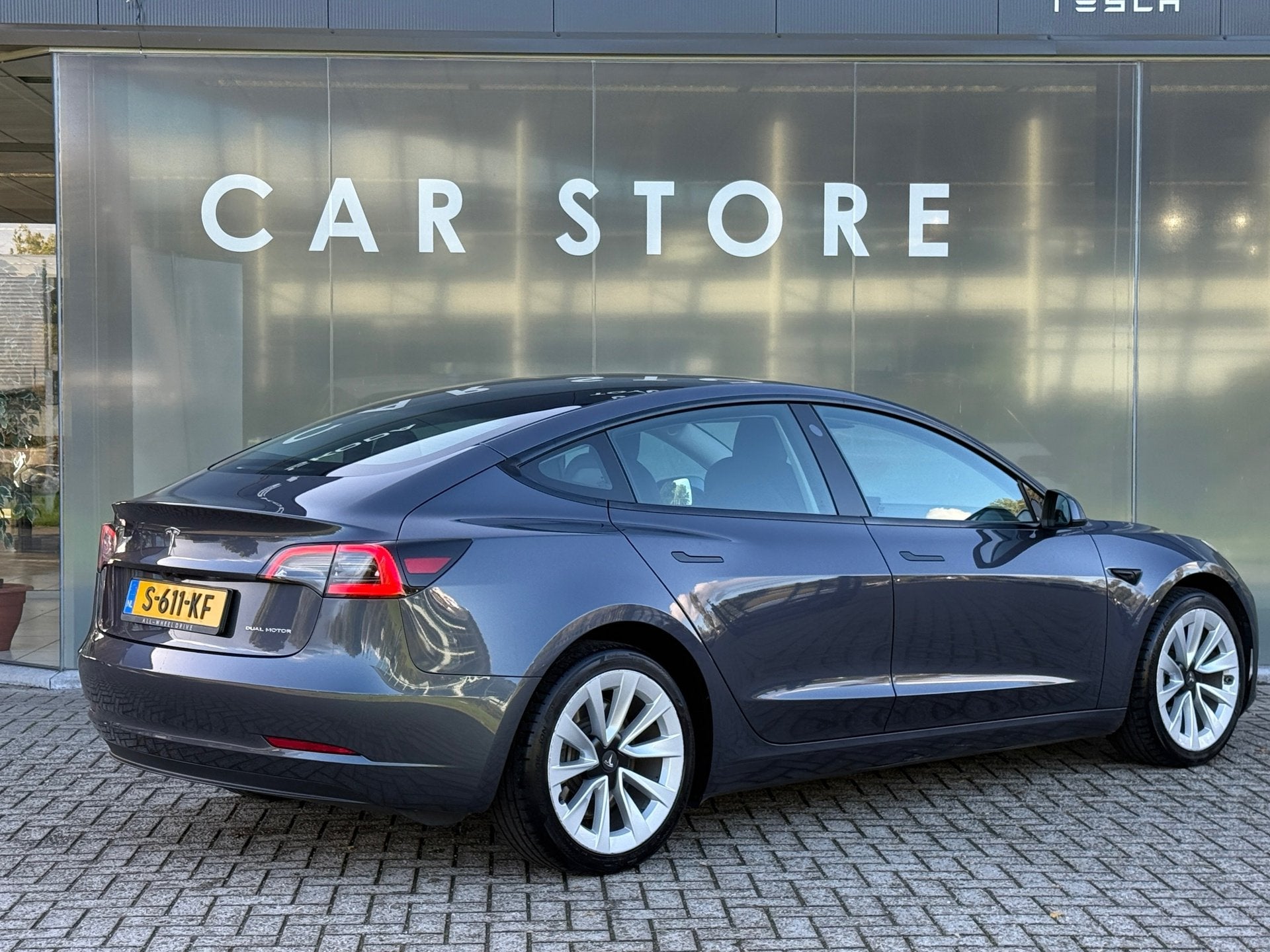 Tesla Model 3 Long Range AWD 75 kWh 94% SOH AUTOPILOT, Auto's, Automaat, Gebruikt, Zwart, Vierwielaandrijving