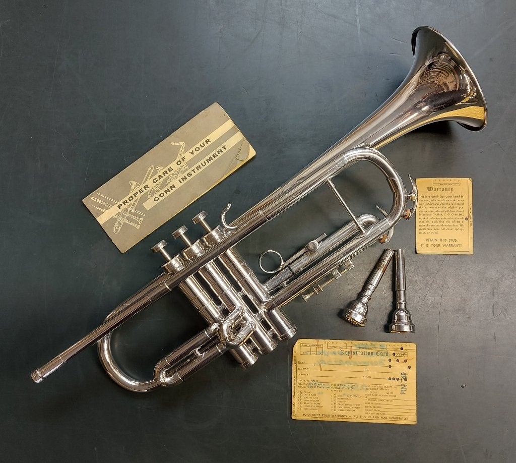 Conn 8B Trompet – Elkhart (1976–1981), Ophalen, Gebruikt, Overige typen, Met koffer