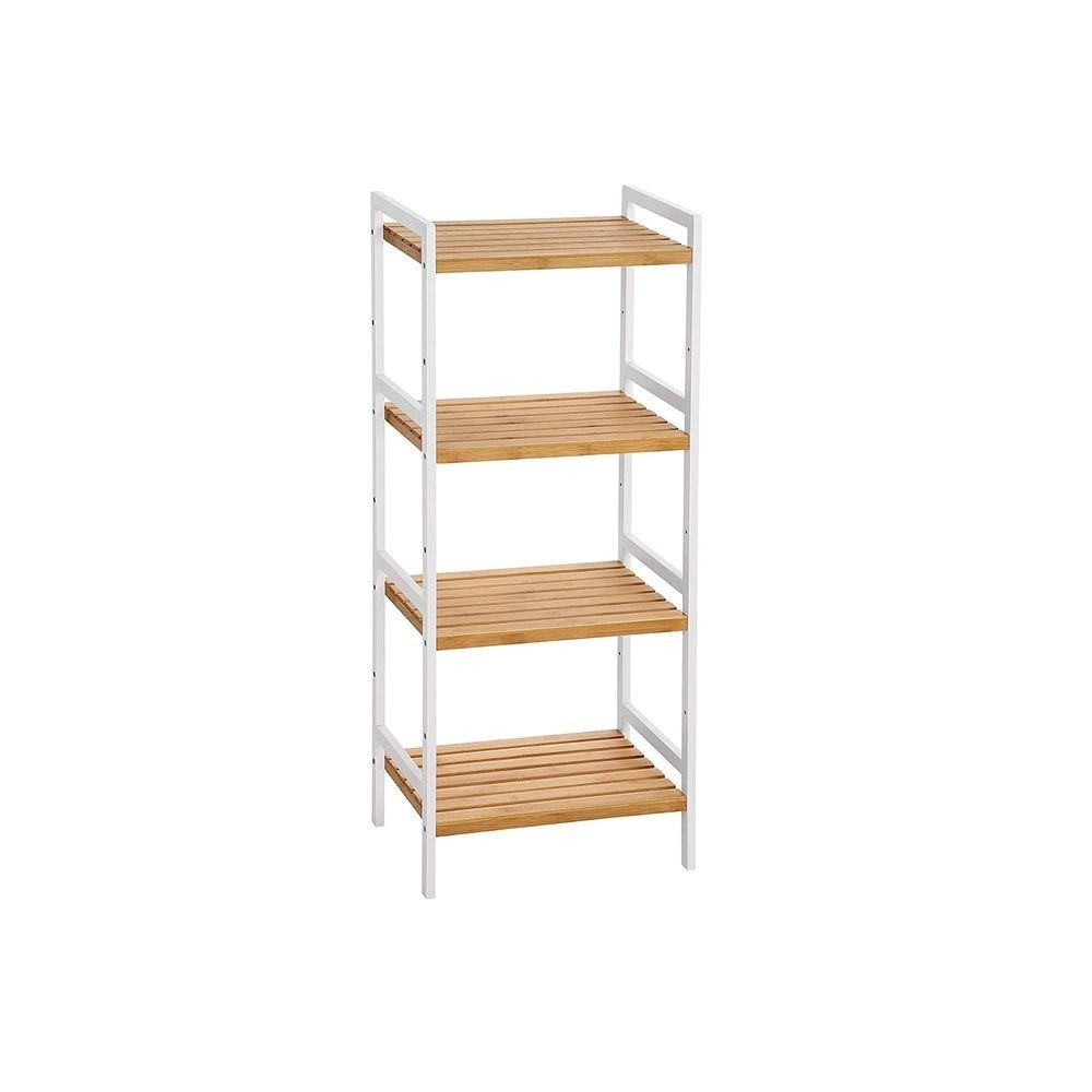 Luxe Bamboe Badkamerrek met 4 Planken - NIEUW, Huis en Inrichting, Badkamer | Badkamermeubels, (Half)hoge kast, Minder dan 50 cm