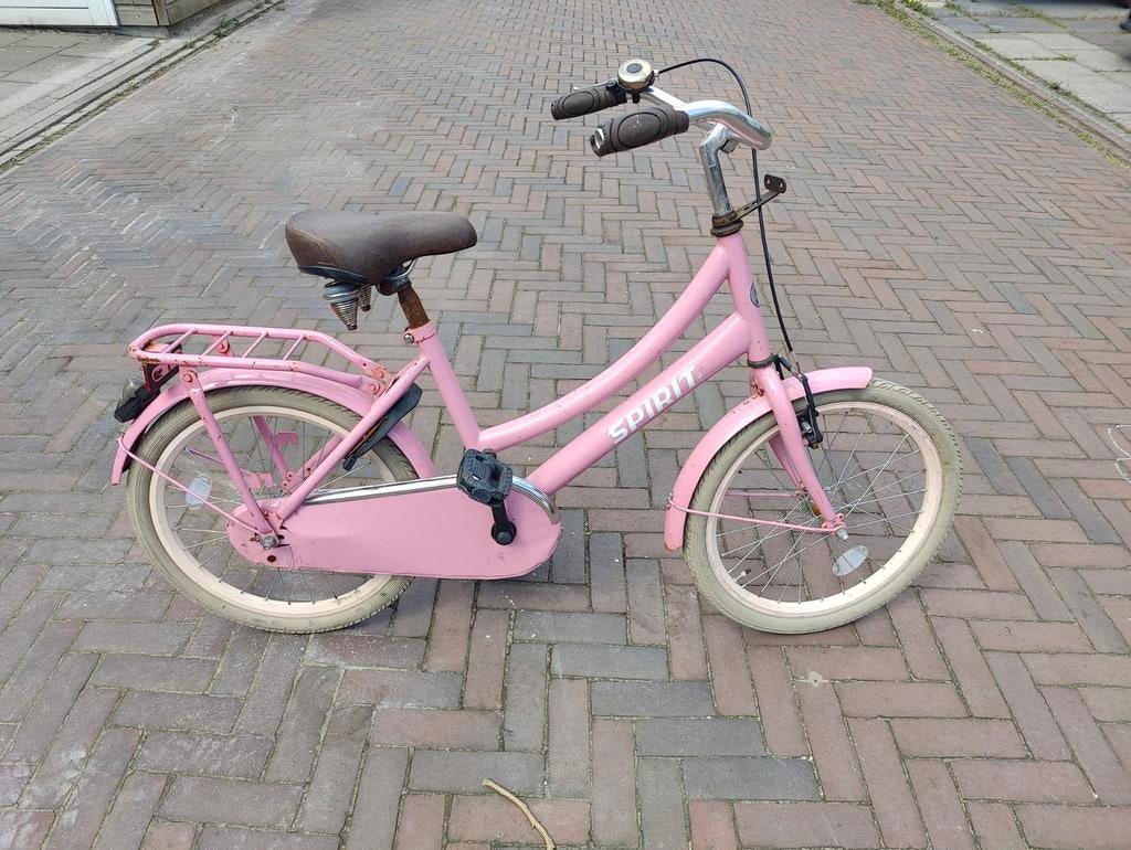 Spirit meisjesfiets 20 inch, Fietsen en Brommers, Fietsen | Meisjes, Ophalen, Gebruikt, 20 inch, Handrem