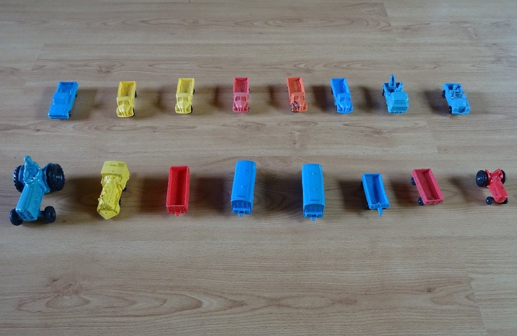 Tomté Laerdal Stavanger Norway vinyl auto’s, 16 stuks, Ophalen of Verzenden, Gebruikt, Auto