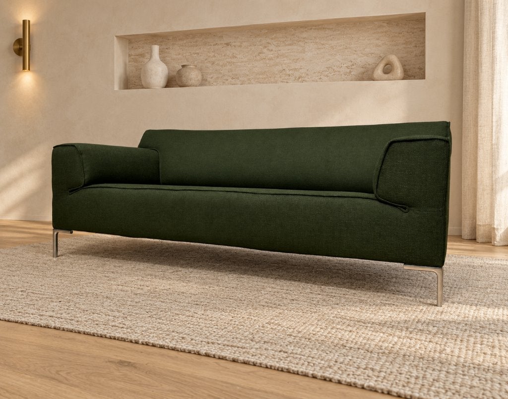 NIEUW GESTOFFEERD Design on Stock Bloq 2.5-Zits + GARANTIE, Design Bank Bankstel Zetel 3-Zits Design on Stock, 75 tot 100 cm, Www.designplaats.nl