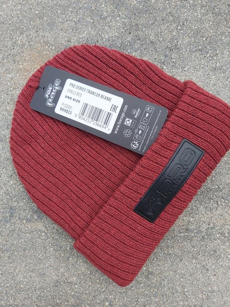 Fox Rage Pro Series Trawler Beanie - Chilli Red, Hoed, Nieuw, Fox Rage, One size fits all