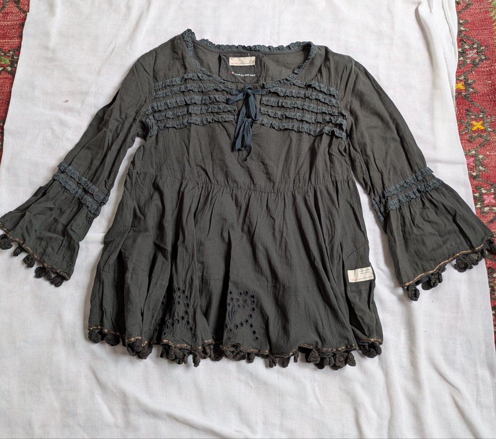 Odd Molly blouse, maat M, Kleding | Dames, Maat 38/40 (M), Zwart, Ophalen of Verzenden, Zo goed als nieuw