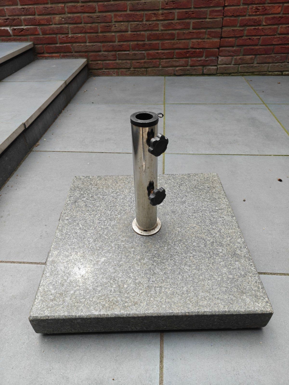 Parasolvoet op wielen - 30/35 kg, Tuin en Terras, Parasols, Gebruikt, Parasolvoet, Minder dan 1 meter, Ophalen