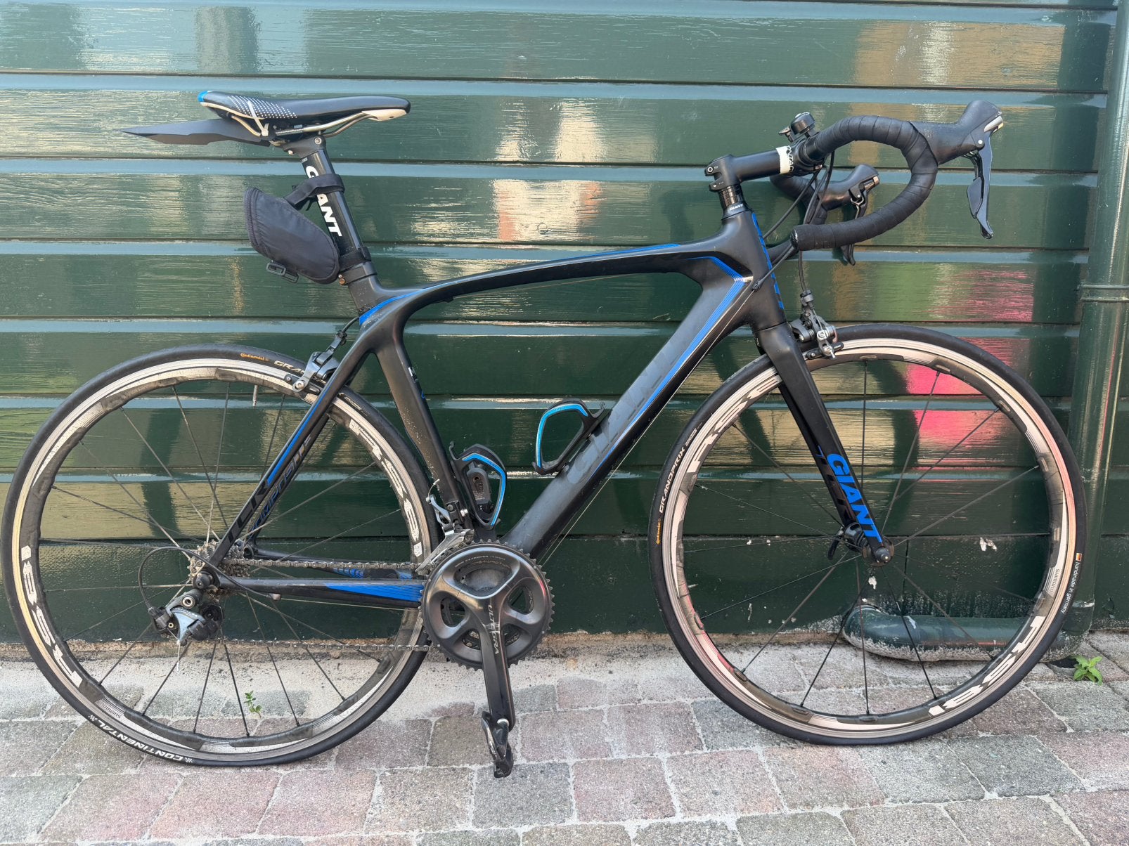 Giant Carbon Racefiets – Maat ML (52 cm), Ophalen, Gebruikt, Carbon, 10 tot 15 versnellingen