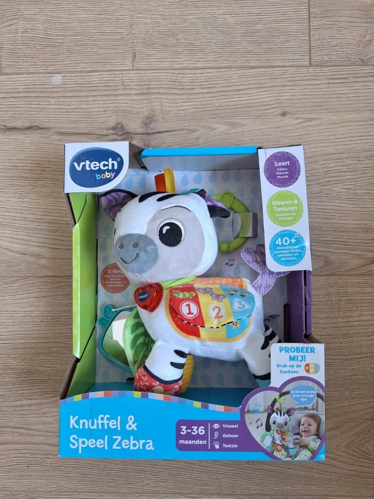 VTech Baby Knuffel & Speel Zebra - Nieuw in doos, Ophalen of Verzenden, Nieuw, 0 tot 6 maanden