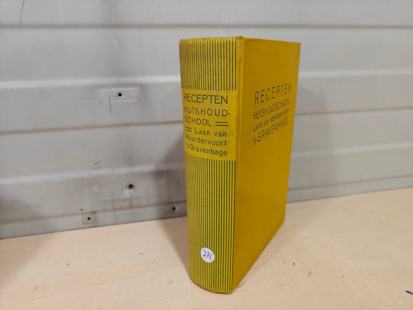 Nr. 271 Recepten Huishoudschool Laan Van Meerdervoort 's-Gra, Ophalen of Verzenden, Gelezen, F.M. Stoll, W.H. de Groot