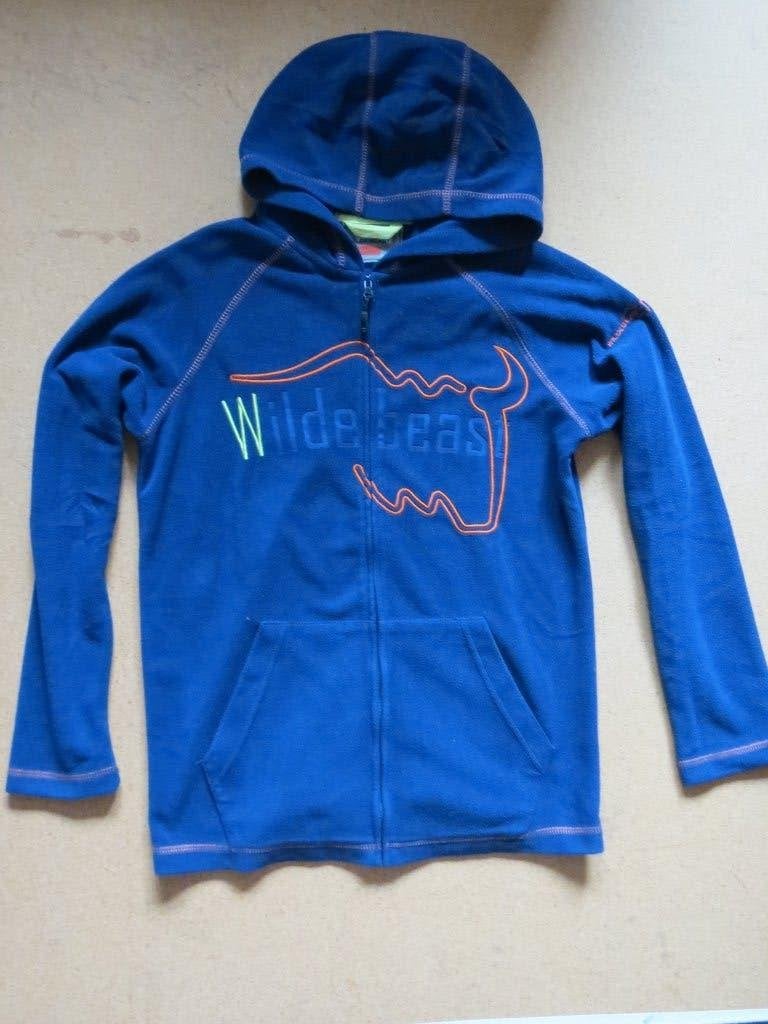 Mooi blauw fleecevest van Wildebeast, maat 158/164, Gebruikt, Trui of Vest, Ophalen of Verzenden, Mc Kinley