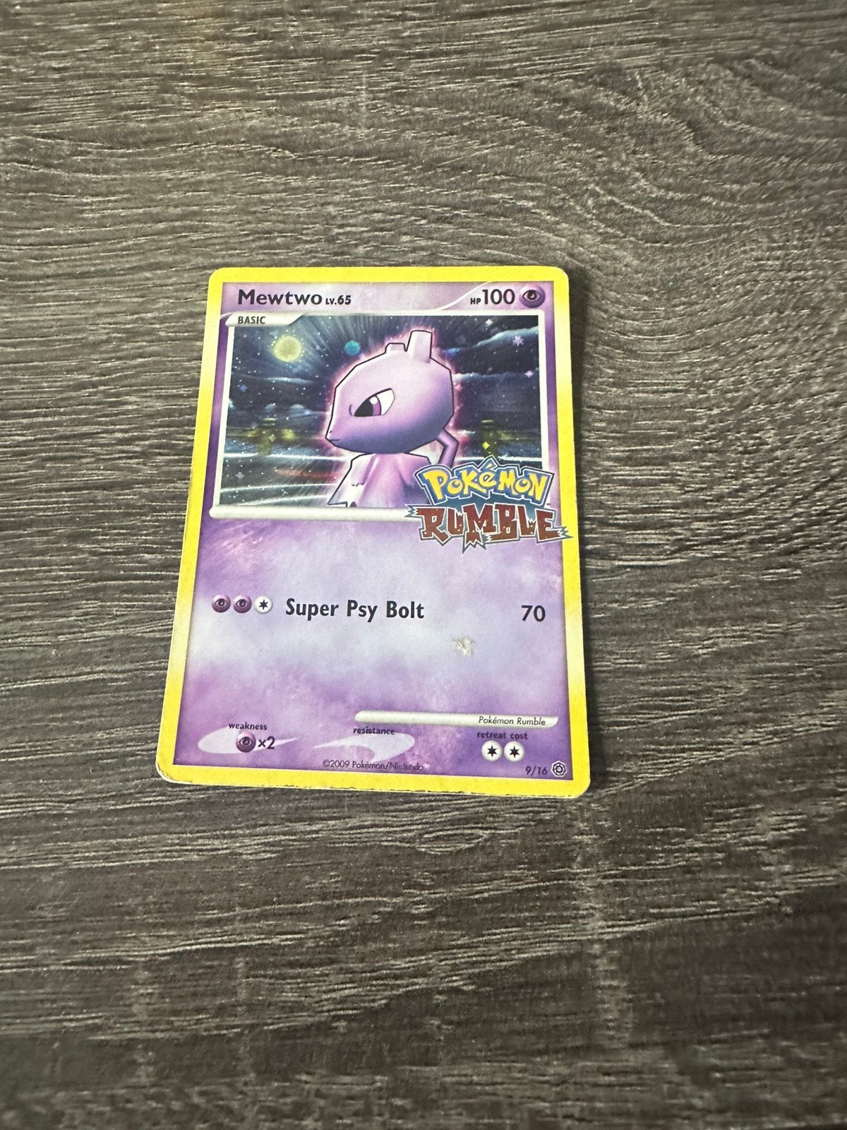 Mewtwo #9, Ophalen, Zo goed als nieuw, Losse kaart, Foil