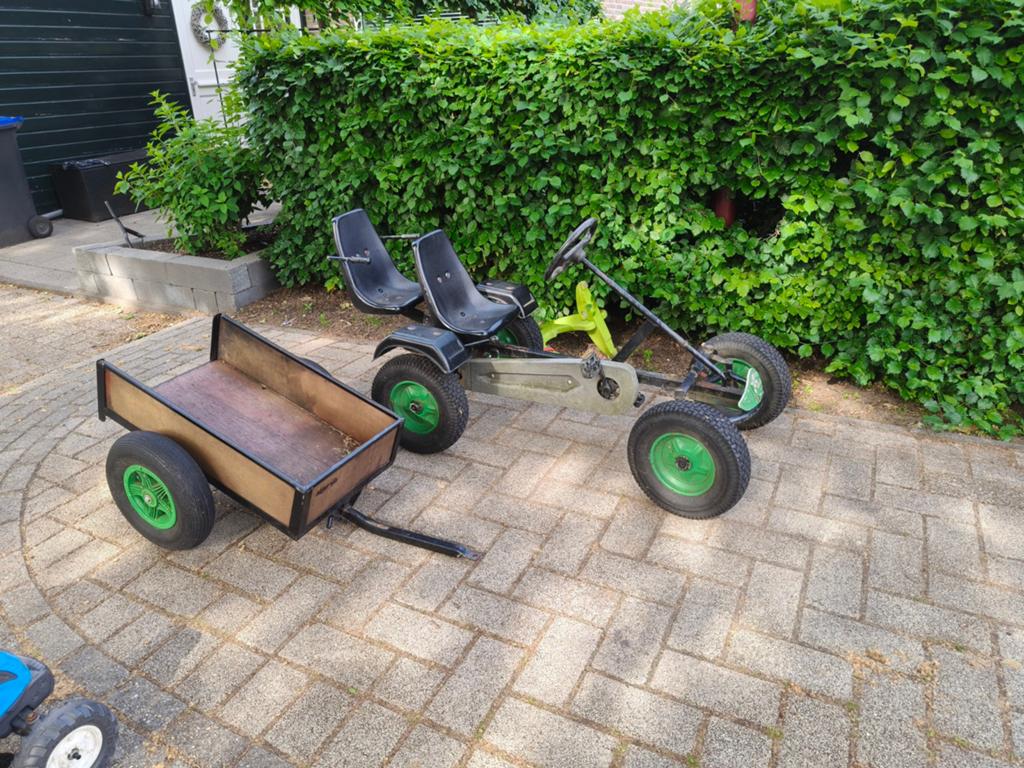Mamoet skelter met aanhanger en duozit, Ophalen, Gebruikt, Mammoet, Duozit