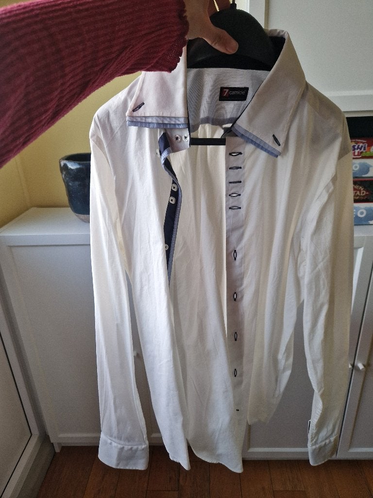 7 Camicie overhemd maat L - Zo goed als nieuw, Ophalen, 7 Camicie, Wit, Zo goed als nieuw