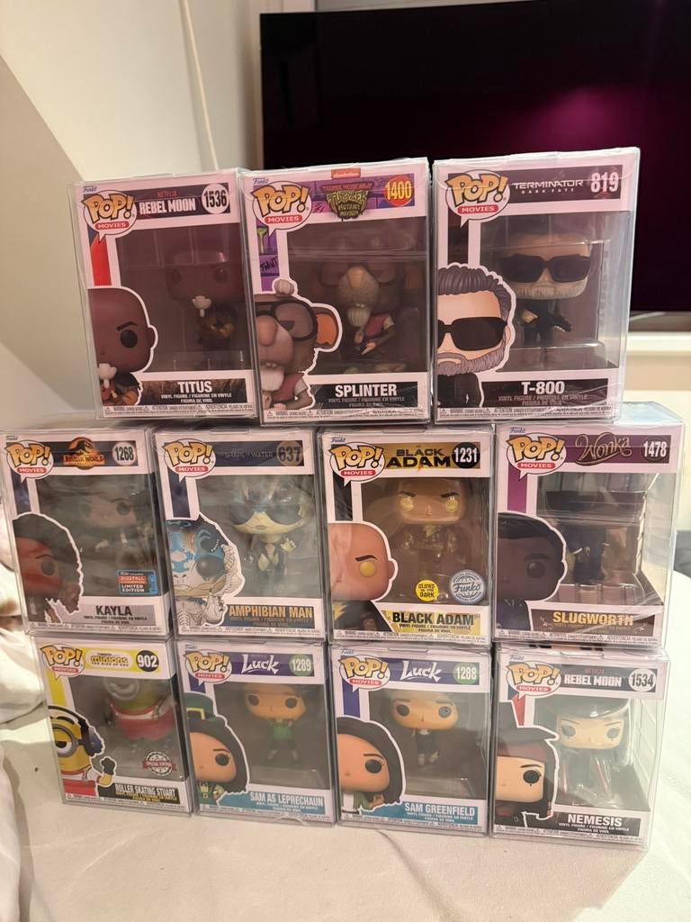 Funko Pop collectie te koop – 11 stuks in protector sleeves, Ophalen of Verzenden, Zo goed als nieuw