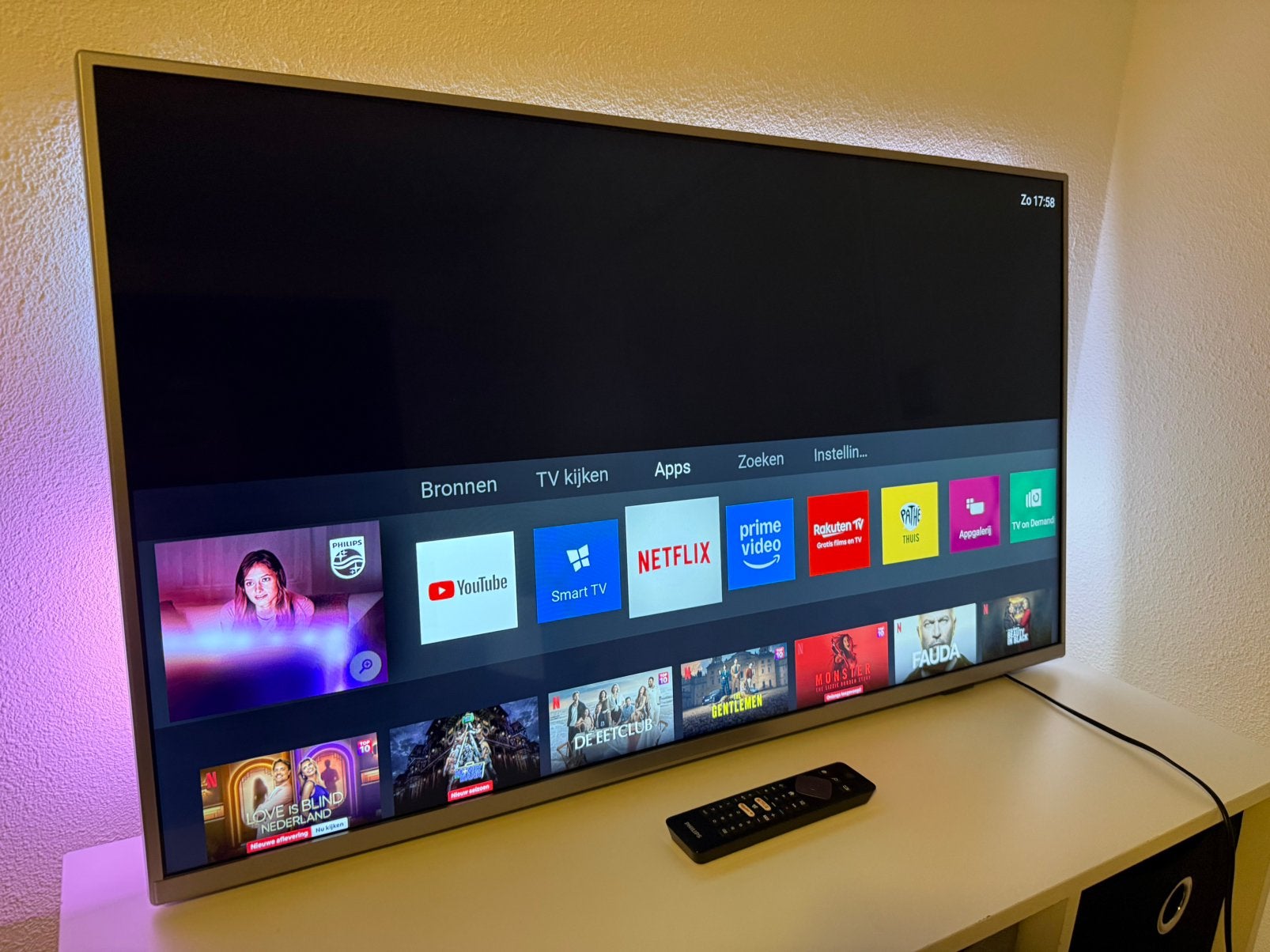 Philips 4K Ambilight Smart TV - 43 inch (2020), Ophalen, Philips, LED, 50 Hz