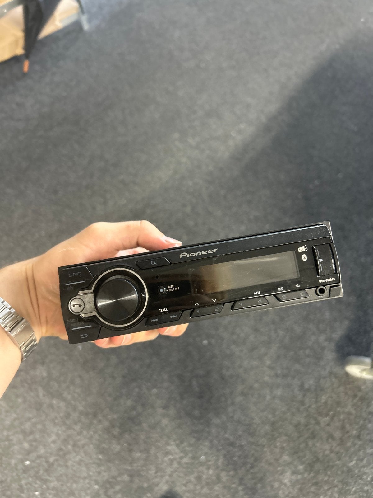 Pioneer MVH-330DAB Autoradio met DAB+ en Bluetooth, Ophalen of Verzenden, Gebruikt