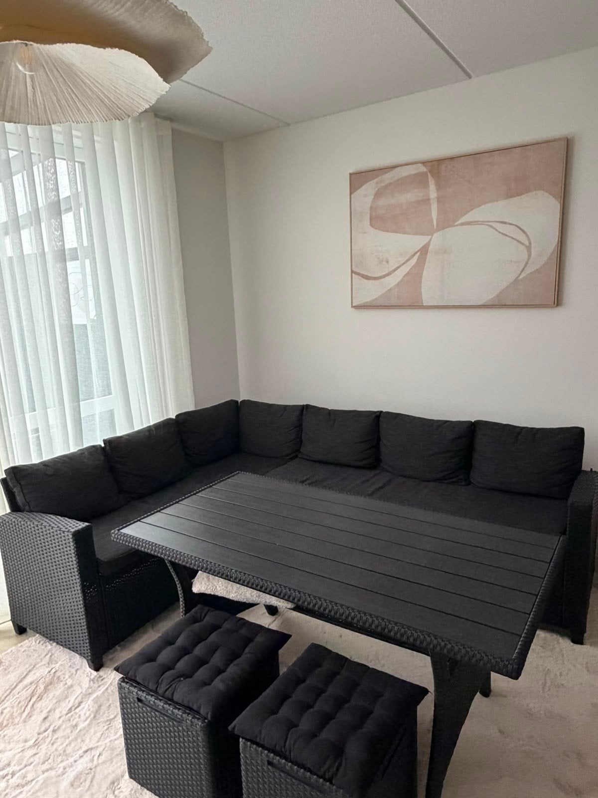 LOUNGEBANK +EET TAFEL+2 ZITJES VERANDA TERRAS, Ophalen