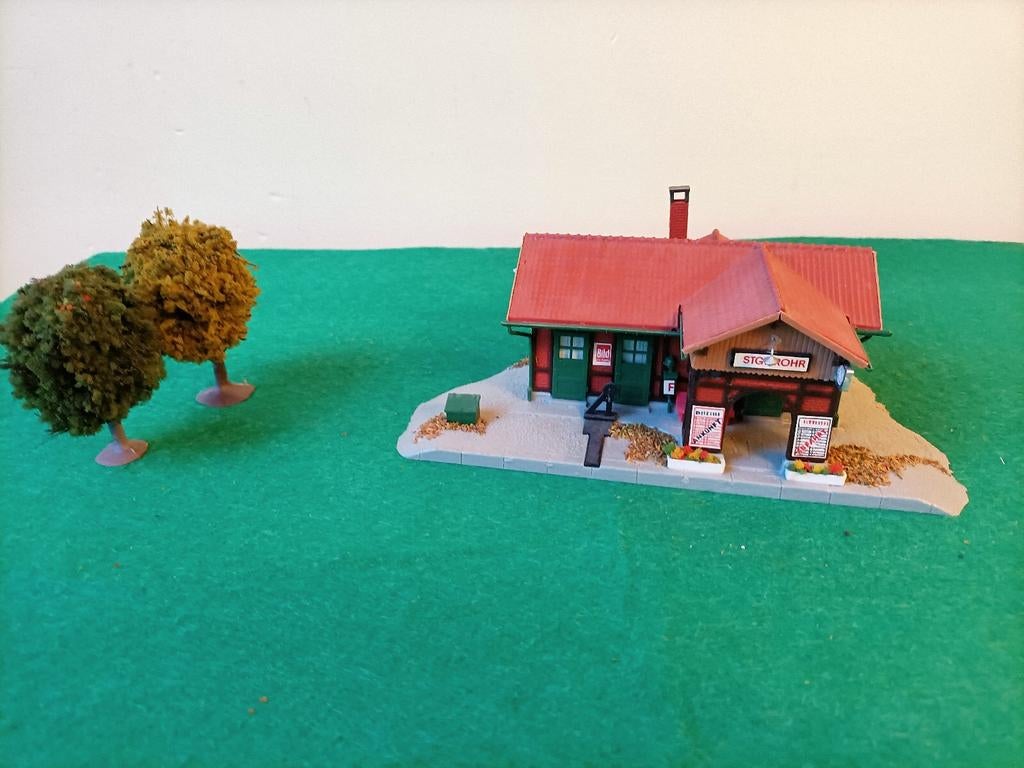Station stgt Rohr HO-modelspoor Kibri, Overige merken, Gebruikt, Gelijkstroom of Wisselstroom, Brug, Tunnel of Gebouw