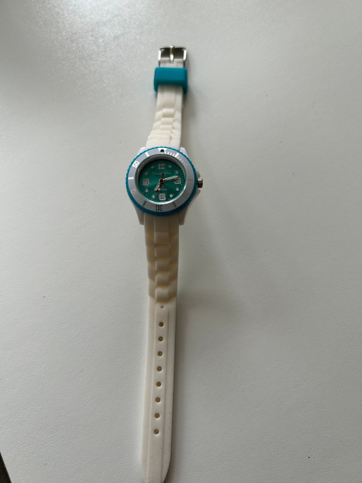 Kinder horloge, Ophalen of Verzenden, Zo goed als nieuw, Wit, Jongen of Meisje