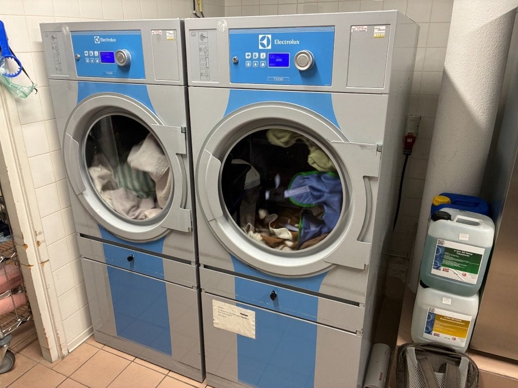 Electrolux Droger profi T5290  2 stuks, Ophalen, Gebruikt, 10 kg of meer, Luchtafvoer