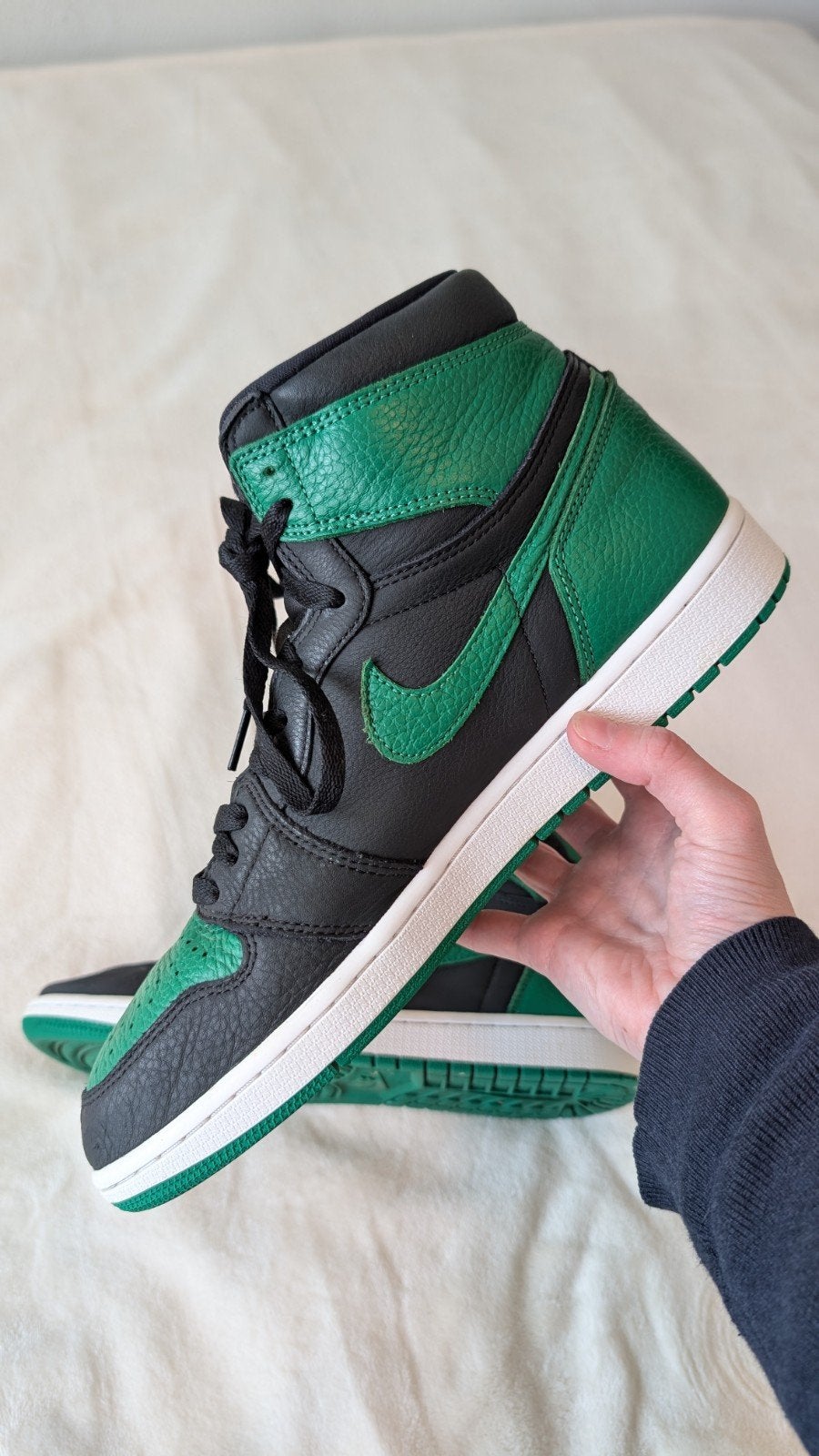Air Jordan 1 Retro High OG 'Pine Green 2.0' – Maat 44.5, Overige kleuren, Ophalen of Verzenden, Sneakers of Gympen, Nike Air Jordan