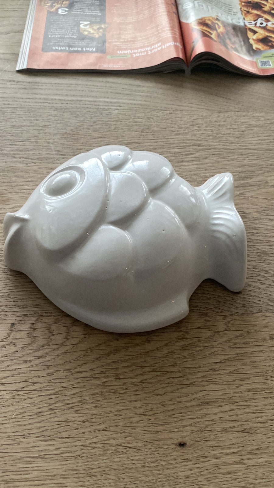 Vintage Keramieke puddingvorm vis West Germany, Ophalen of Verzenden