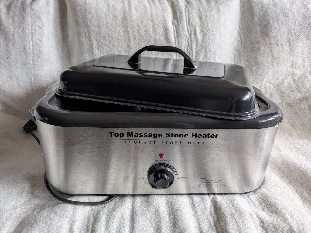Hotstone massageset, Ophalen, Zo goed als nieuw, Apparaat