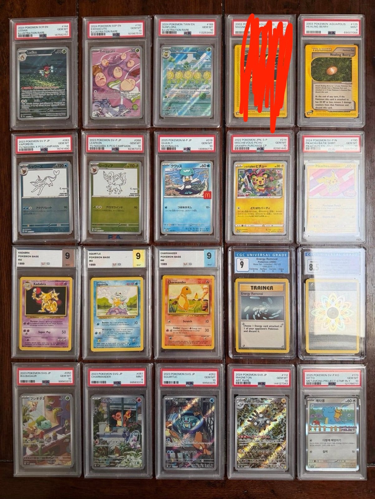 Diverse Pokémon slabs (PSA 10/CGC), Ophalen of Verzenden, Zo goed als nieuw