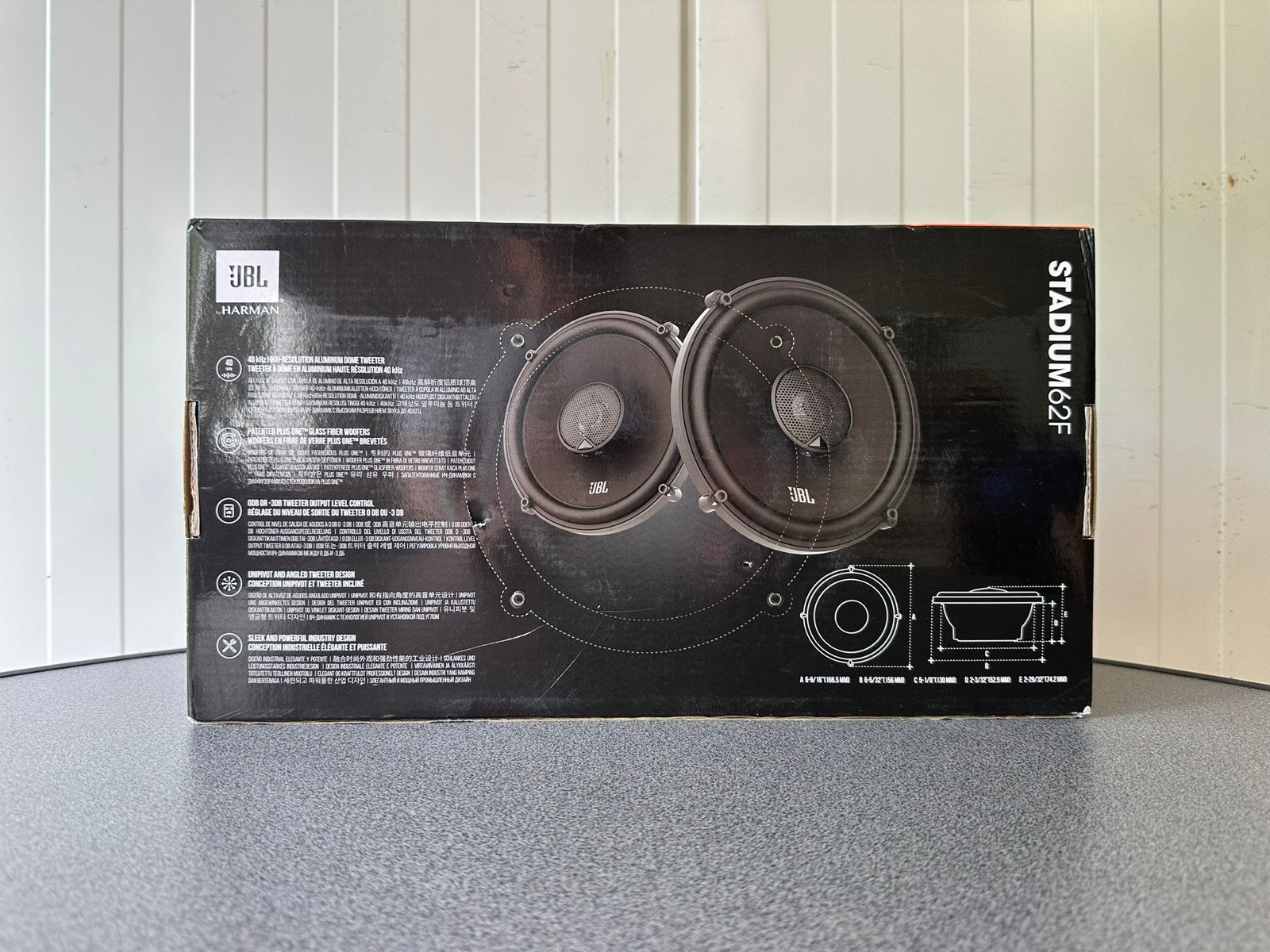 JBL Stadium 62F 16.5cm (6,5'') 2-weg coaxiale auto speakers, Ophalen of Verzenden, Zo goed als nieuw
