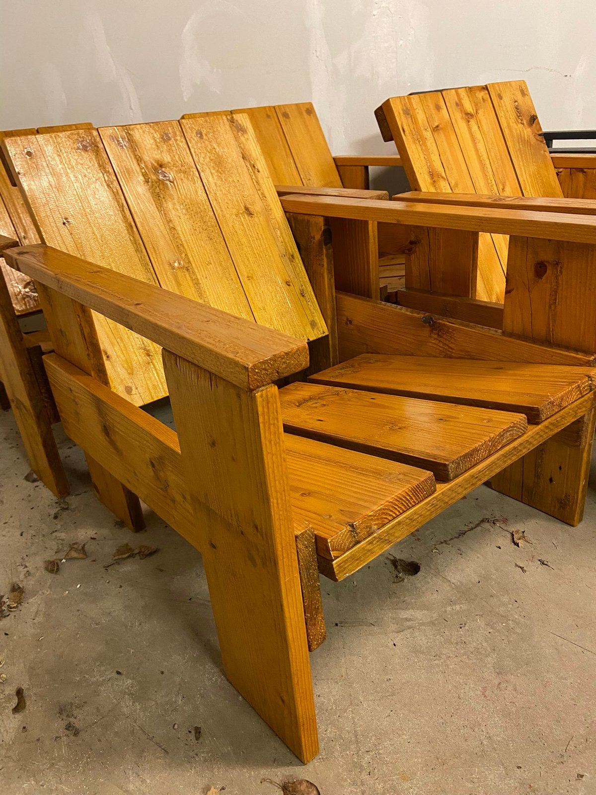 Diverse Rietveld kratstoelen., Ophalen