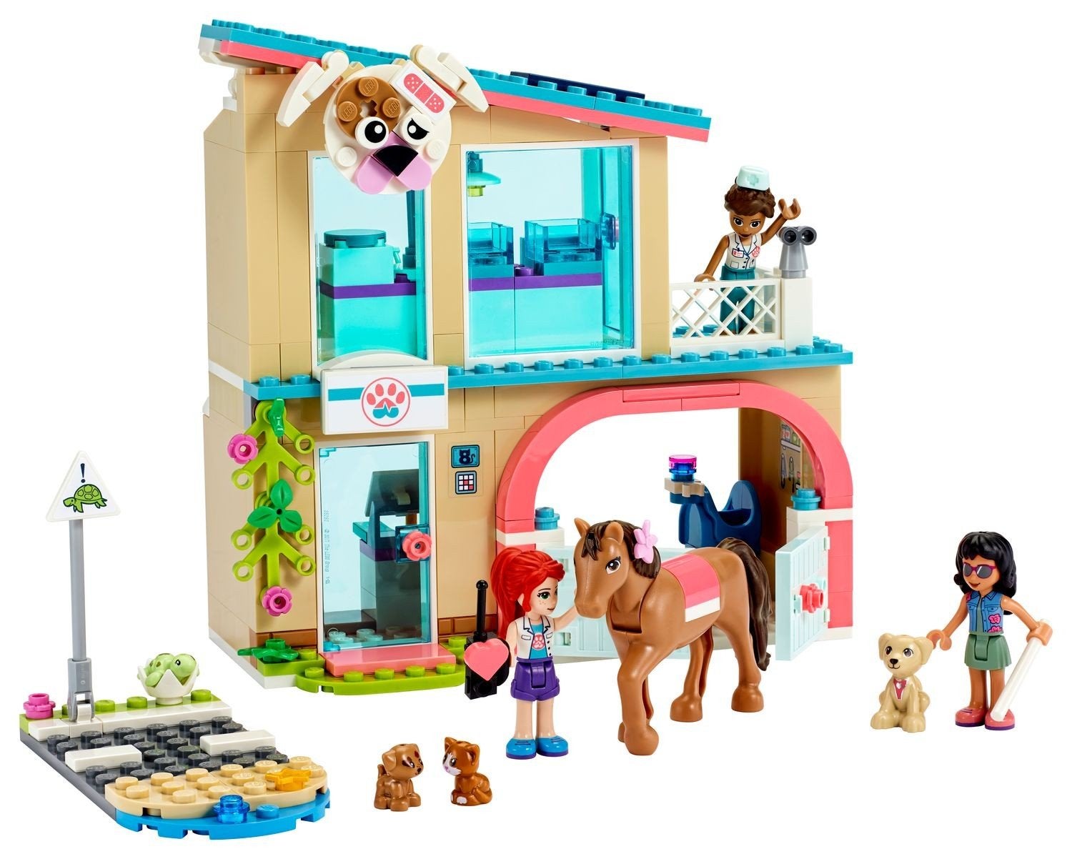 Lego Friends Heartlake City Dierenkliniek - (41446), Ophalen of Verzenden, Zo goed als nieuw